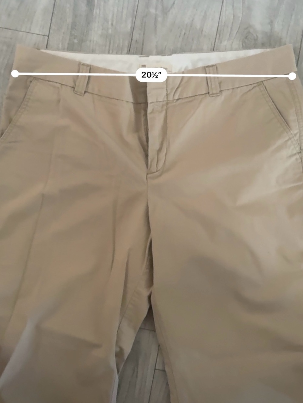 GAP tan chopped chino pants